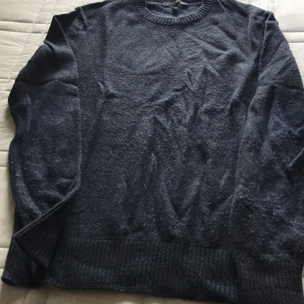 Banana Republic Men's Dark blue Crewneck Sweater